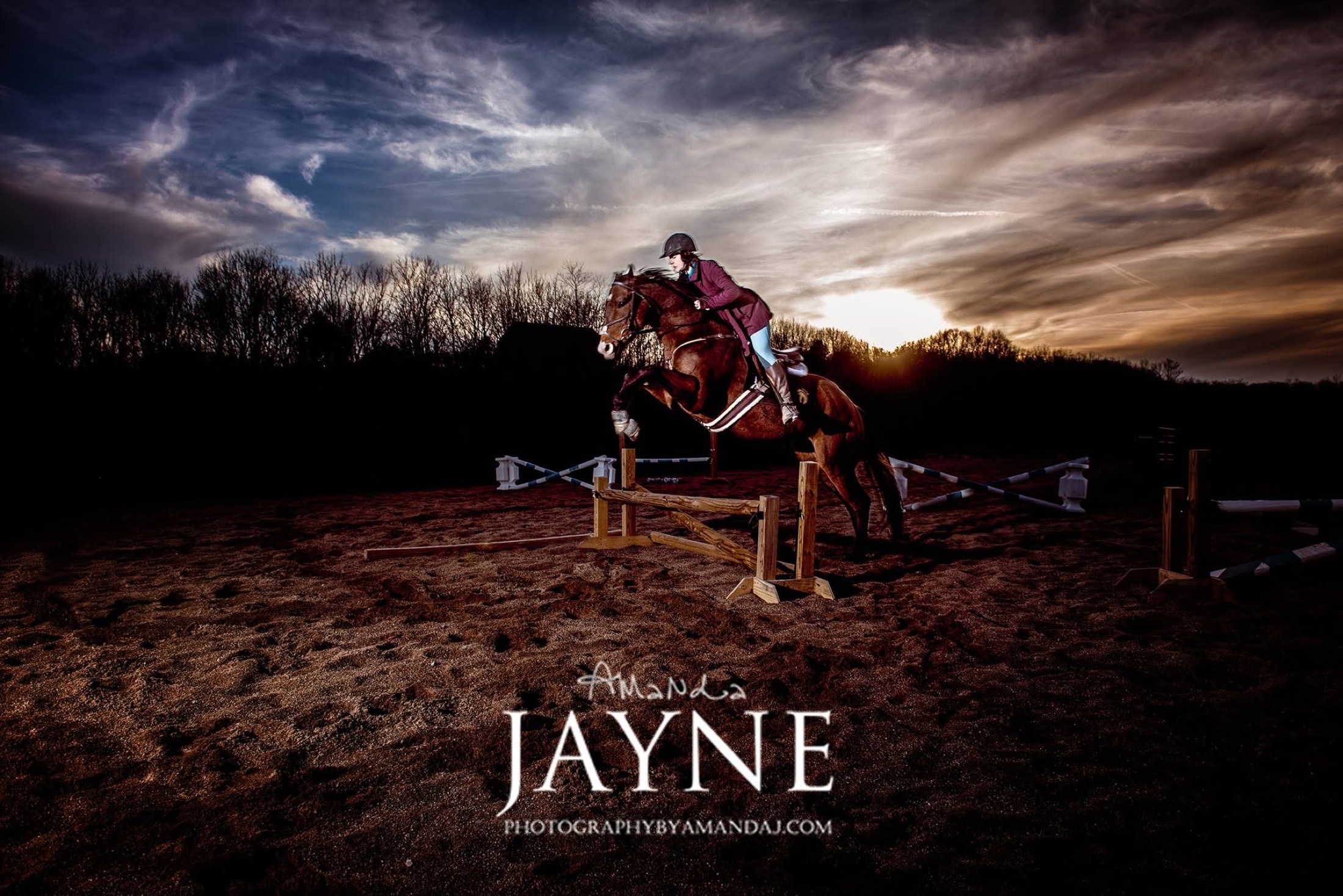 Amanda eventing on horseback