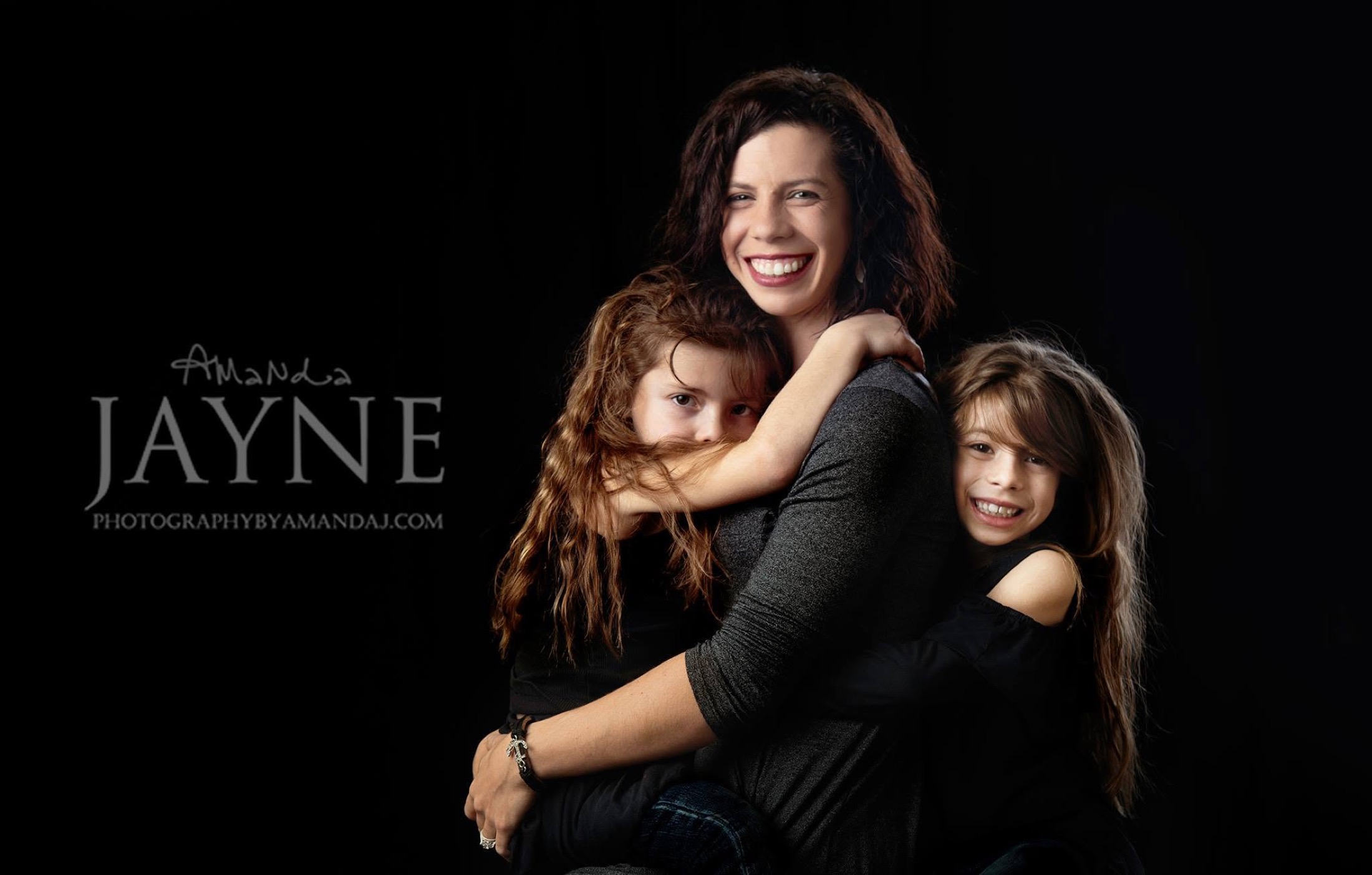 Amanda with Sophia and Grace